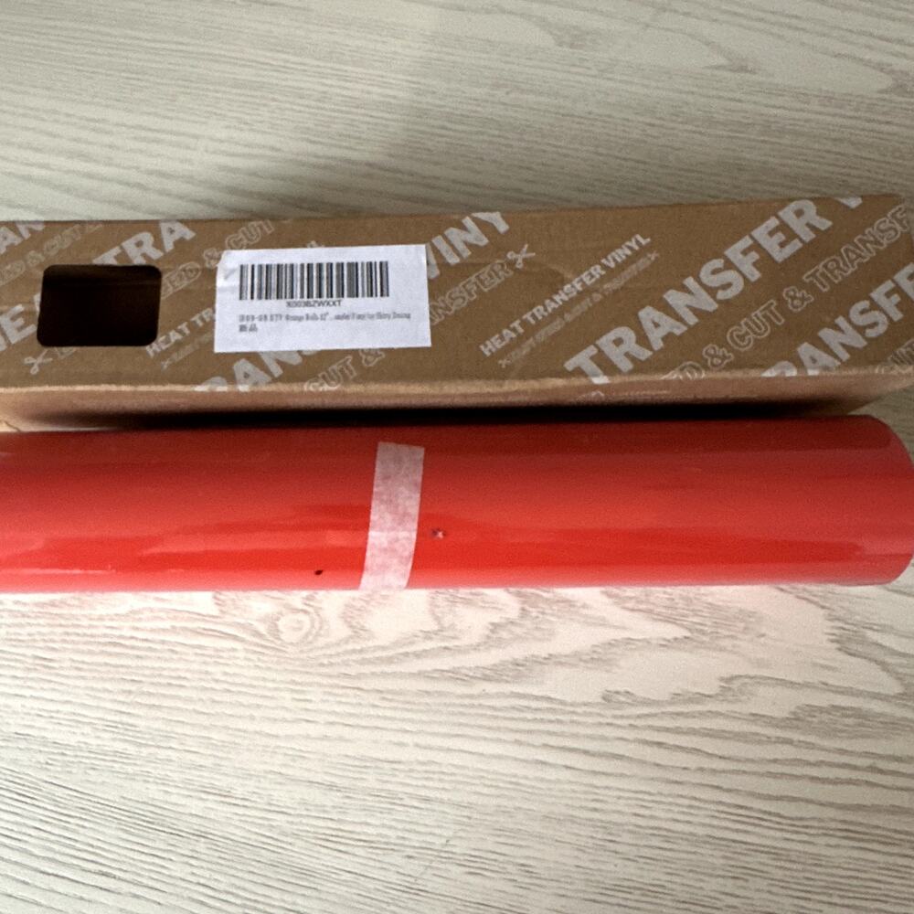 Red Heat Transfer Vinyl Paper NEW in Opened Box 12x15 Feet